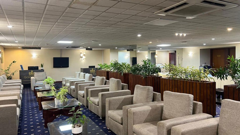 luxury airport lounge